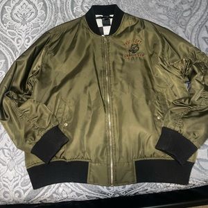 Forever 21 olive green bomber jacket (L)